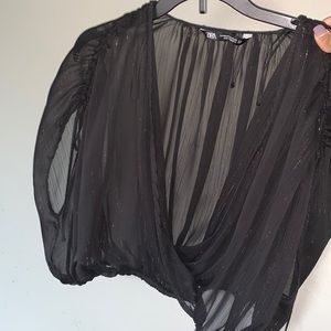 Zara mesh top